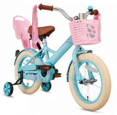 SuperSuper Little miss 14 inch meisjesfiets Turquoise