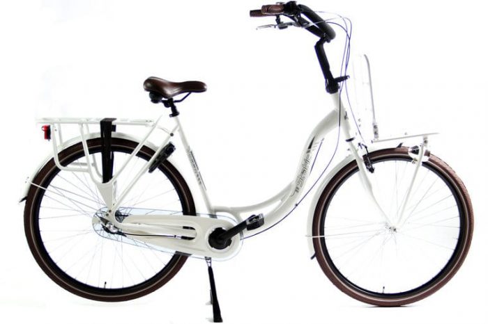 Moederfiets 28 inch N3 Sky Blauw Static Queen gebroken wit