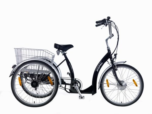 Popal E-bike driewielerfiets 24 inch Luze Zwart
