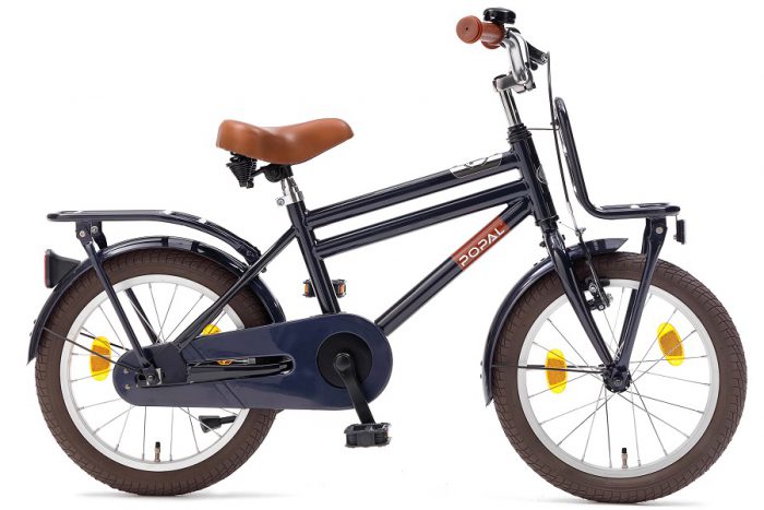Popal cooper 16 inch jongensfiets donker blauw