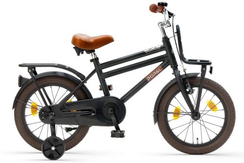 Popal cooper 16 inch jongensfiets mat zwart