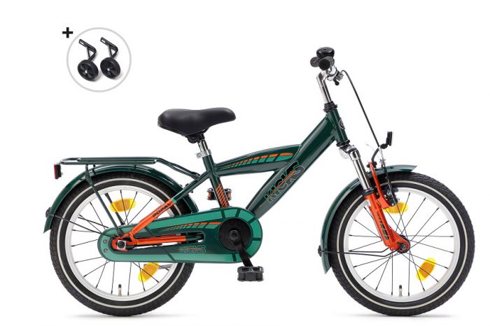 Popal kicks 16 inch jongensfiets groen