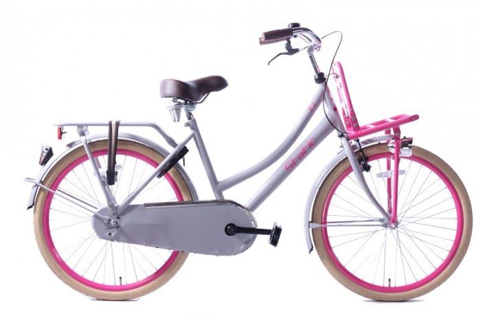 Static Cargo 24 inch Meisjes transporter Grijs Roze F