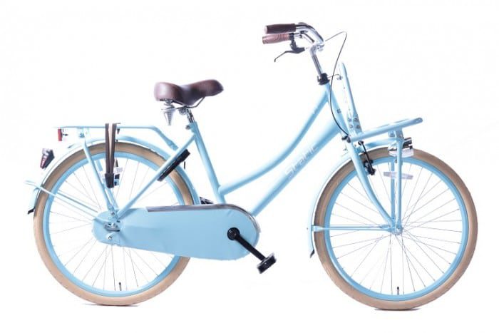 Static Cargo 24 inch Meisjesfiets transporter blauw
