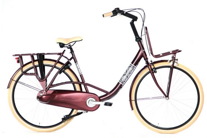 Static Mary moederfiets 28 inch bordeaux
