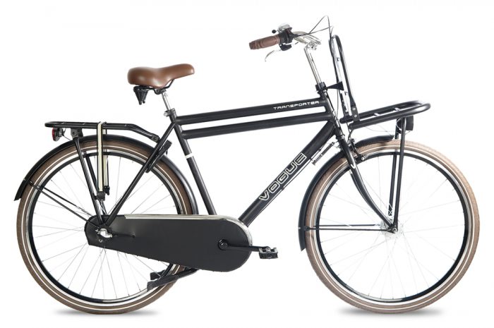 Vogue transporter heren transportfiets mat zwart