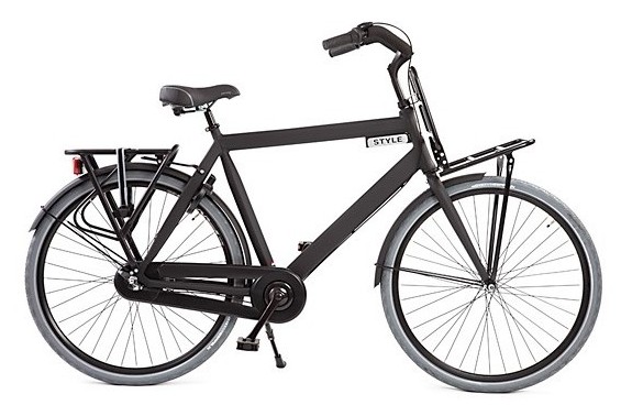 duif Slijm Mellow Avalon Style Transportfiets 58cm 28inch - Fietshemel Edam