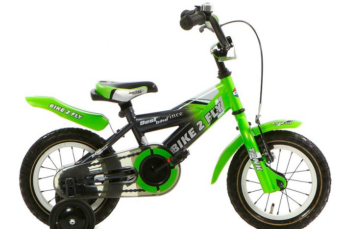 popal bike 2 fly jongensfiets 12 inch groen