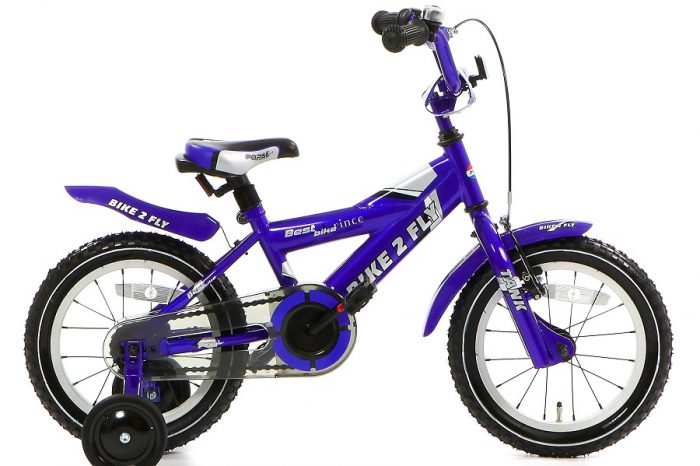 popal bike 2 fly jongensfiets 14 inch blauw