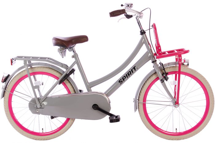 spirit-cargo-grijs-roze-22 inch meisjesfiets