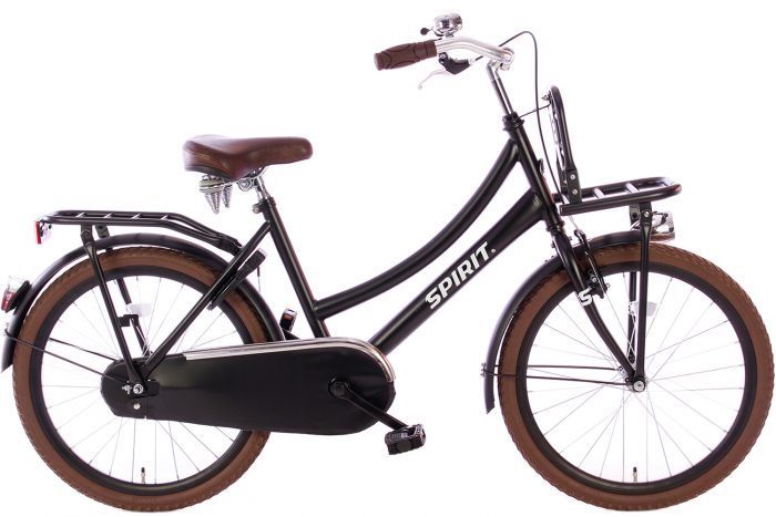 spirit-cargo-mat-zwart-22 inch meisjesfiets