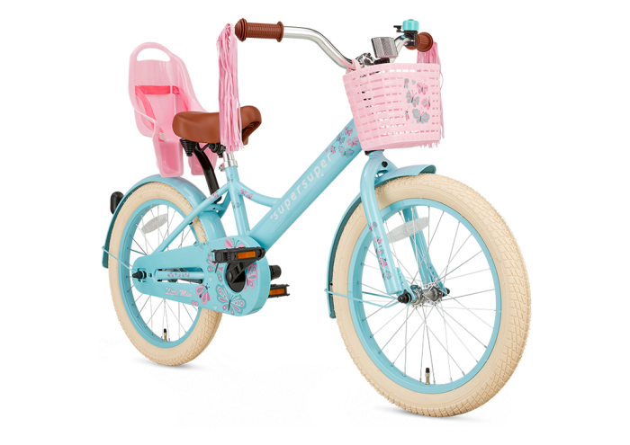 SuperSuper Little miss 18 inch meisjesfiets Turquoise
