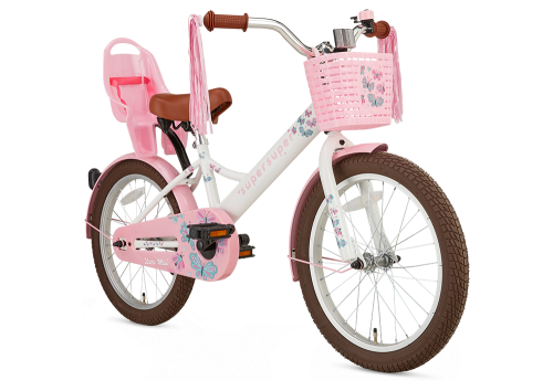SuperSuper Little miss 18 inch meisjesfiets wit