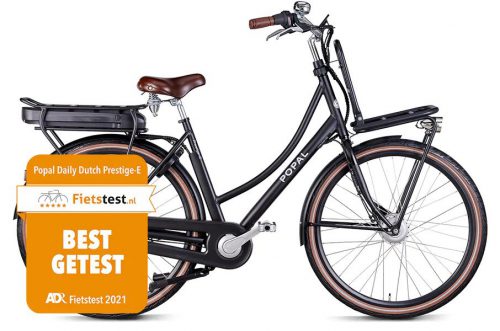 Popal Prestige N7 Elektrische fiets Dames transportfiets zwart mat
