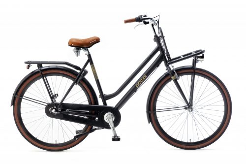 Popal nera N3 dames transportfiets 28 inch Naafdynamo Mat zwart