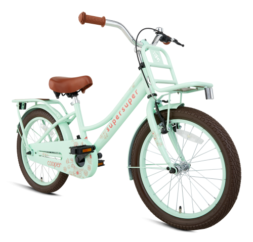 SuperSuper COoper Bamboo Meisjes fiets 18 inch Groen