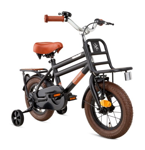SuperSuper Cooper Bamboo 1201 Jongensfiets mat-zwart
