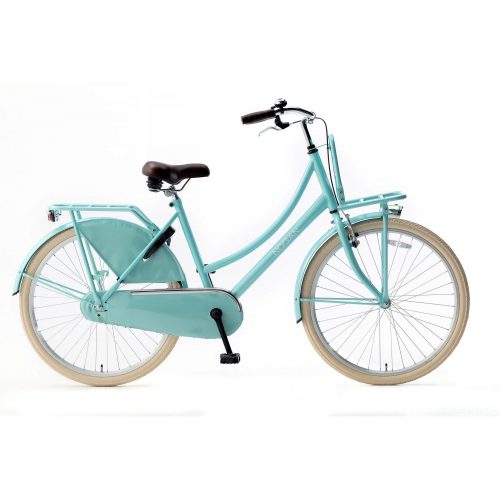 Nogan Vintage 26 inch Transportfiets Ultra Aqua Spirit Cargo Transportfiets Popal Daily Dutch