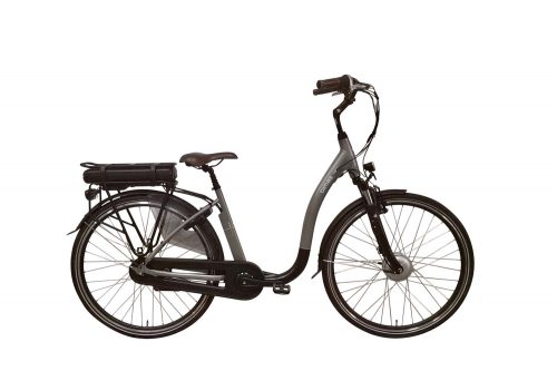 Elektrische lage instap fiets senioren Bimas-E-Comfort-7.1-Slate-Green