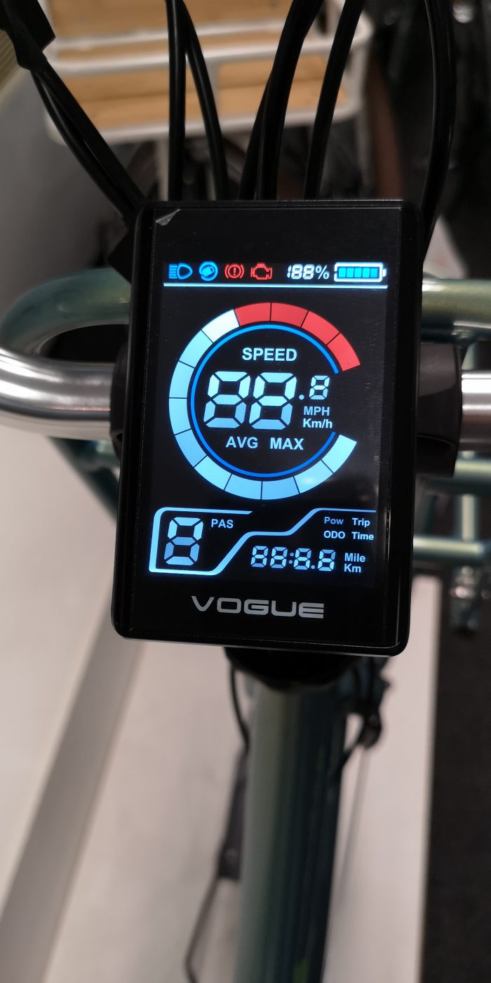 Vogue Elite Elektrische transportfiets N3 2020 blauw mat