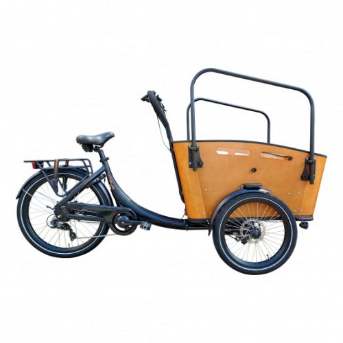 Vogue Elektrische bakfiets Superior mat zwart bruin