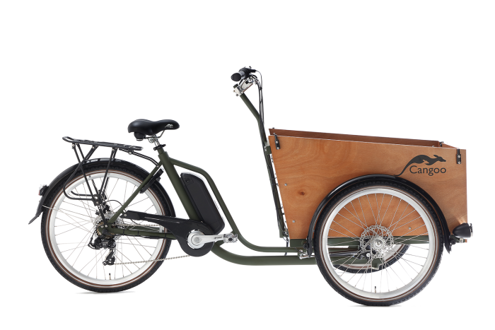 Elektrische Bakfiets Cangoo Easy 26 inch Army-naturel