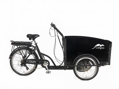 Popal Cangoo Groovy Elektrische bakfiets met ondersteuning zwart