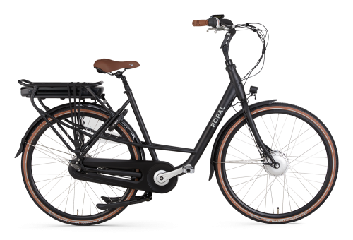 Popal Maeve Fm Elektrische moederfiets 28 inch lage frame fiets 47cm mamafiets Ebike Zwart