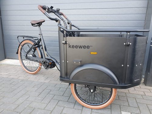 KeeWee E-Bike Bakfiets 24 inch 7-speed black-Brown 