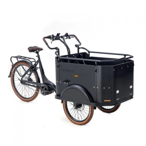 Keewee Bakfiets met ondersteuning en knipperlichten en toeter