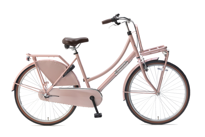 Popal Daily Dutch Basic plus 26 inch Transportfietsfiets Zalm Roze
