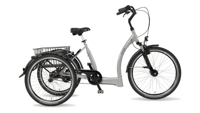 Pfau-Tec Special N7 Lageinstap Driewieler fiets zilver