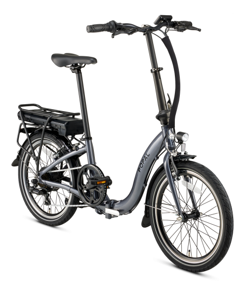 Popal Folt 1.0 elektrische vouwfiets met ondersteuning. Klein compact en licht van gewicht! E-Folt1.0_Grey4_399_1920x1920