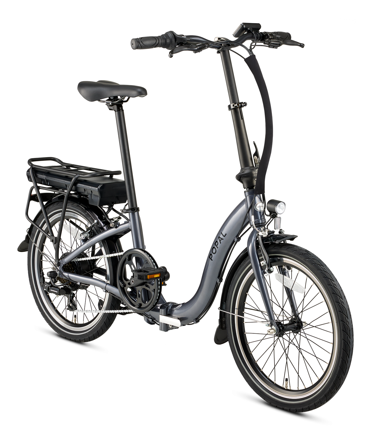 Popal E-Folt 1.0 E-Bike vouwfiets inch Grey - Fietshemel Edam