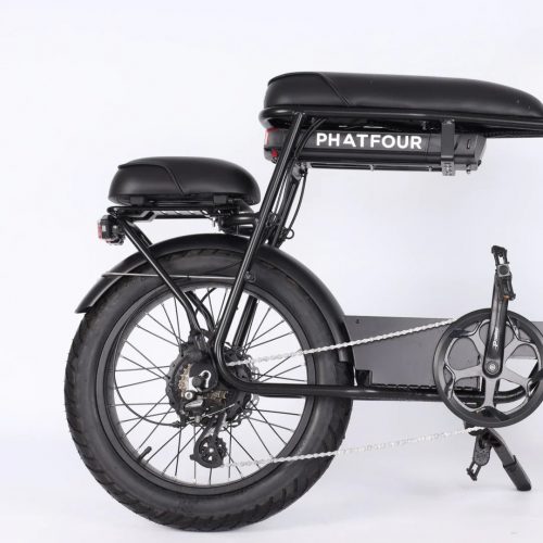 Buddy seat zwart op fiets